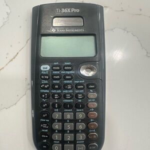 Texas Instruments Black Calculator Back Cover